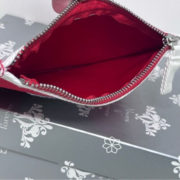 Red Canvas Semper K9 Supporter Patch Wristlet with White Strap - Picture 6 of 8